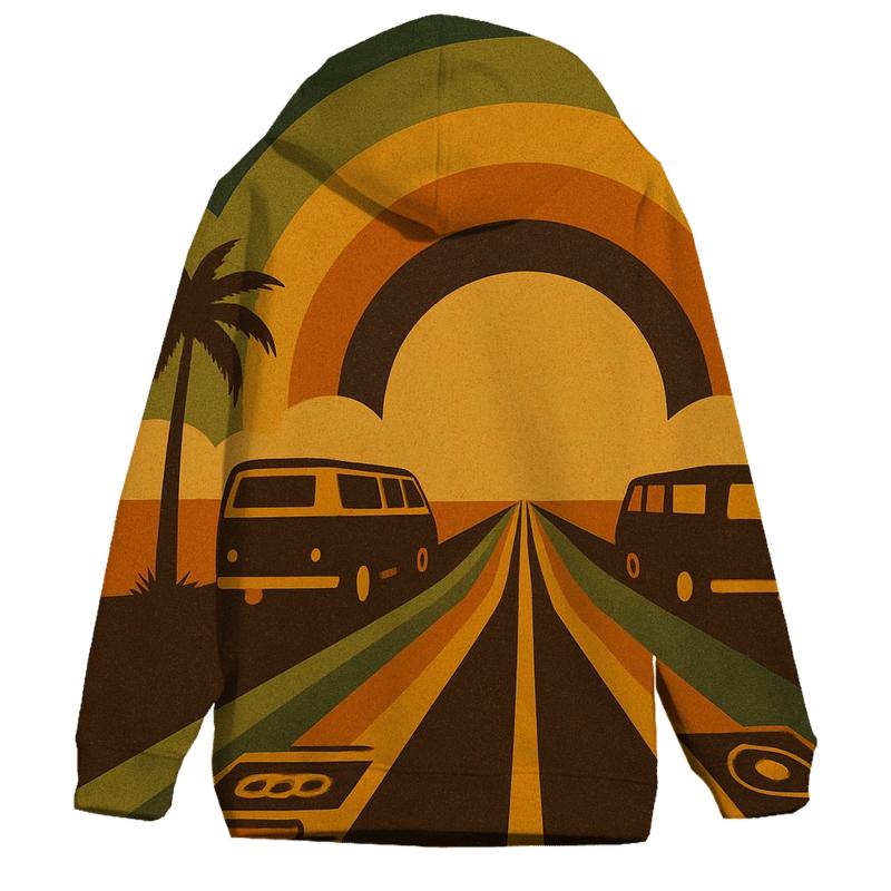 Highway Sunset Groove heavyweight hoodies