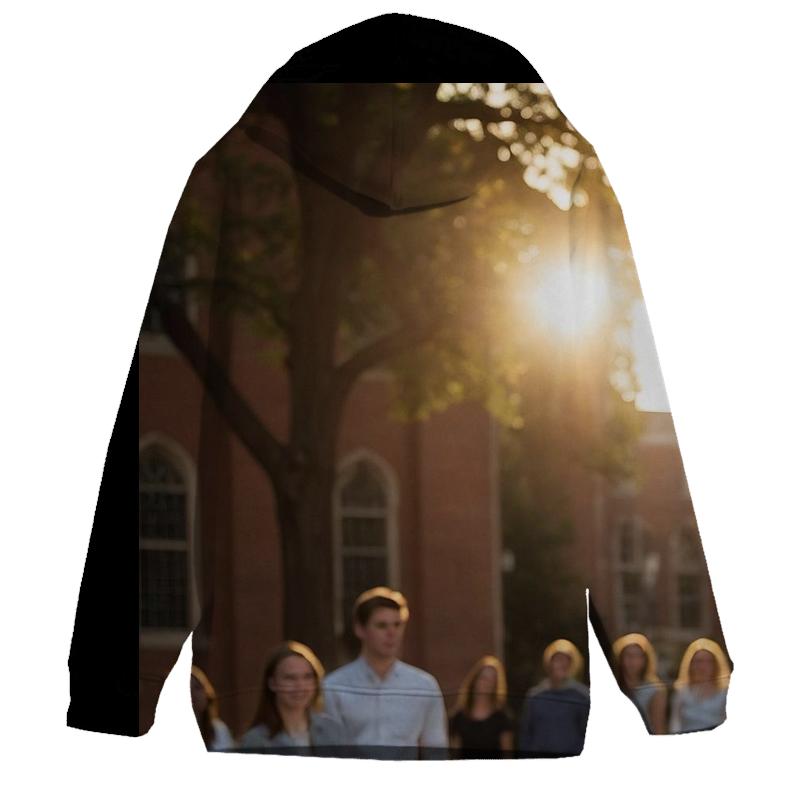 Charlie Kirk Leading A College Campus Discussion At Sunset hoodie styles