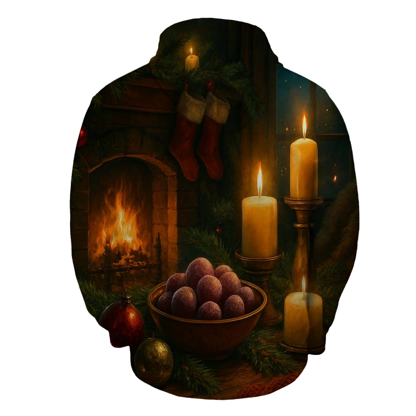 Starlit Christmas Hearth hoodie styles