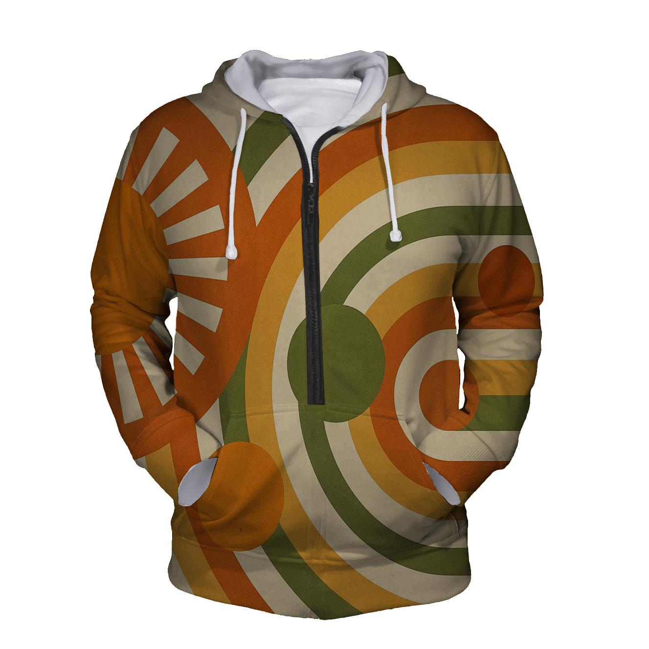 Solar Groove Mosaic lightweight hoodies