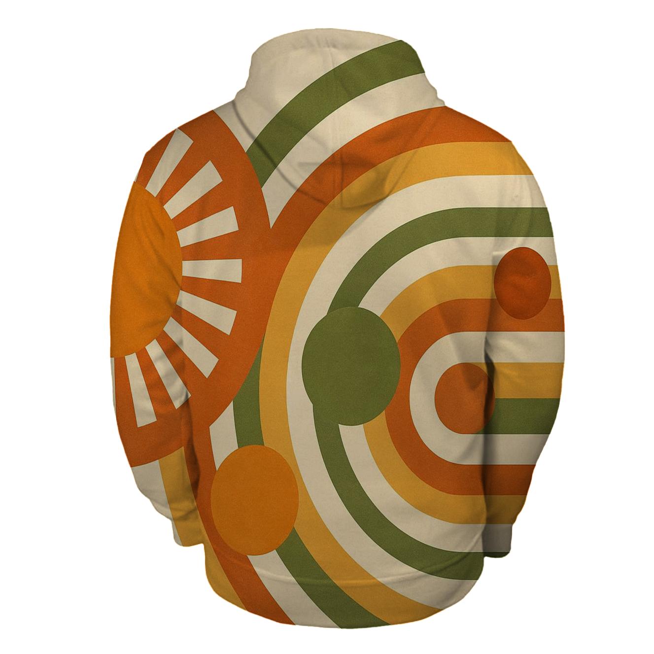 Solar Groove Mosaic lightweight hoodies