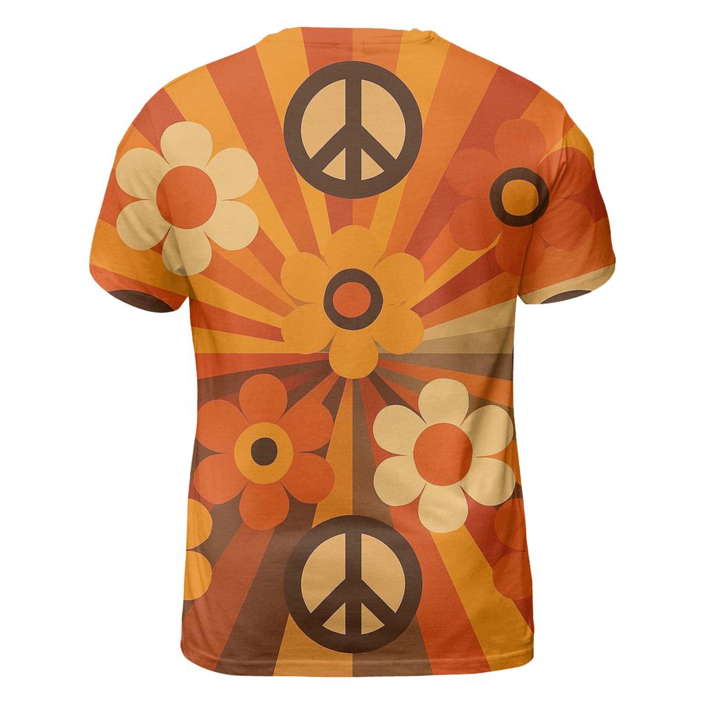 Sunburst Hippie Harmony creative print fashion shirts