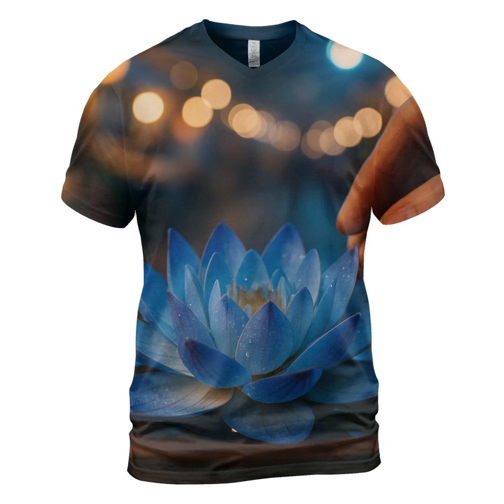 Midnight Lotus Market designer pattern shirts