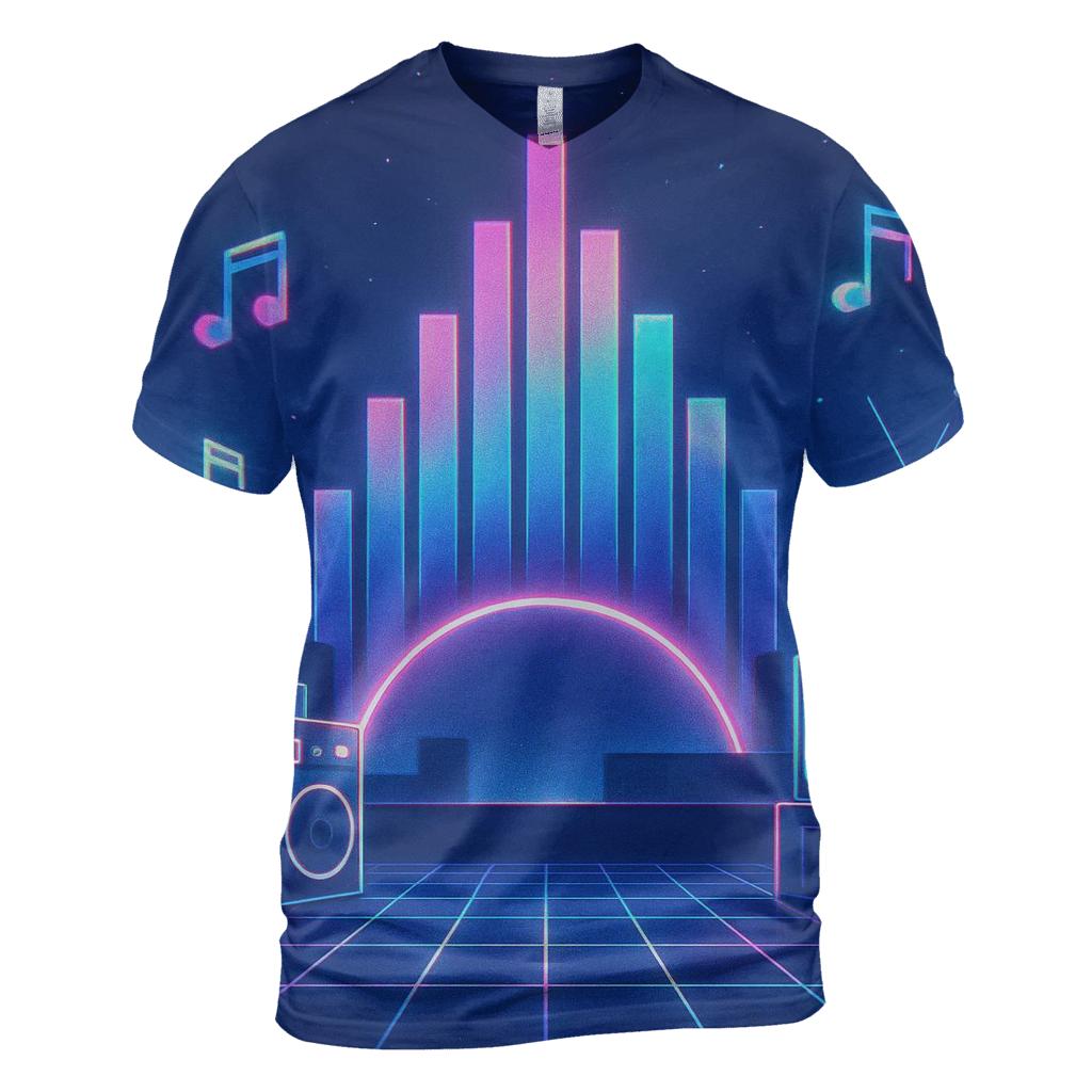 Neon Arcade Soundscape personalized full print shirts