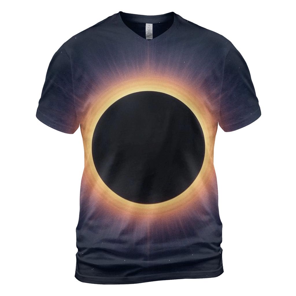 Celestial Eclipse Halo designer pattern shirts