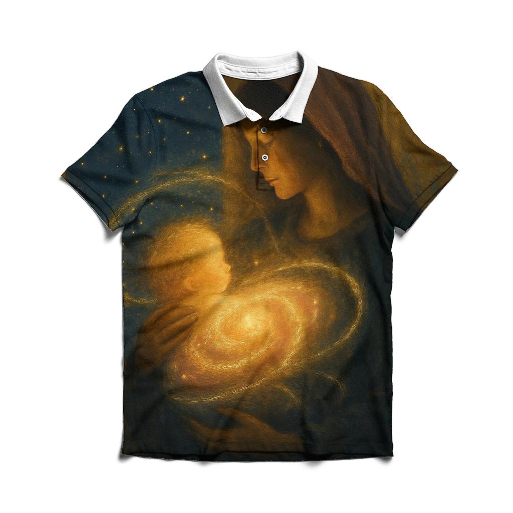 Stellar Nursery Of Her Heart premium cotton polo shirts
