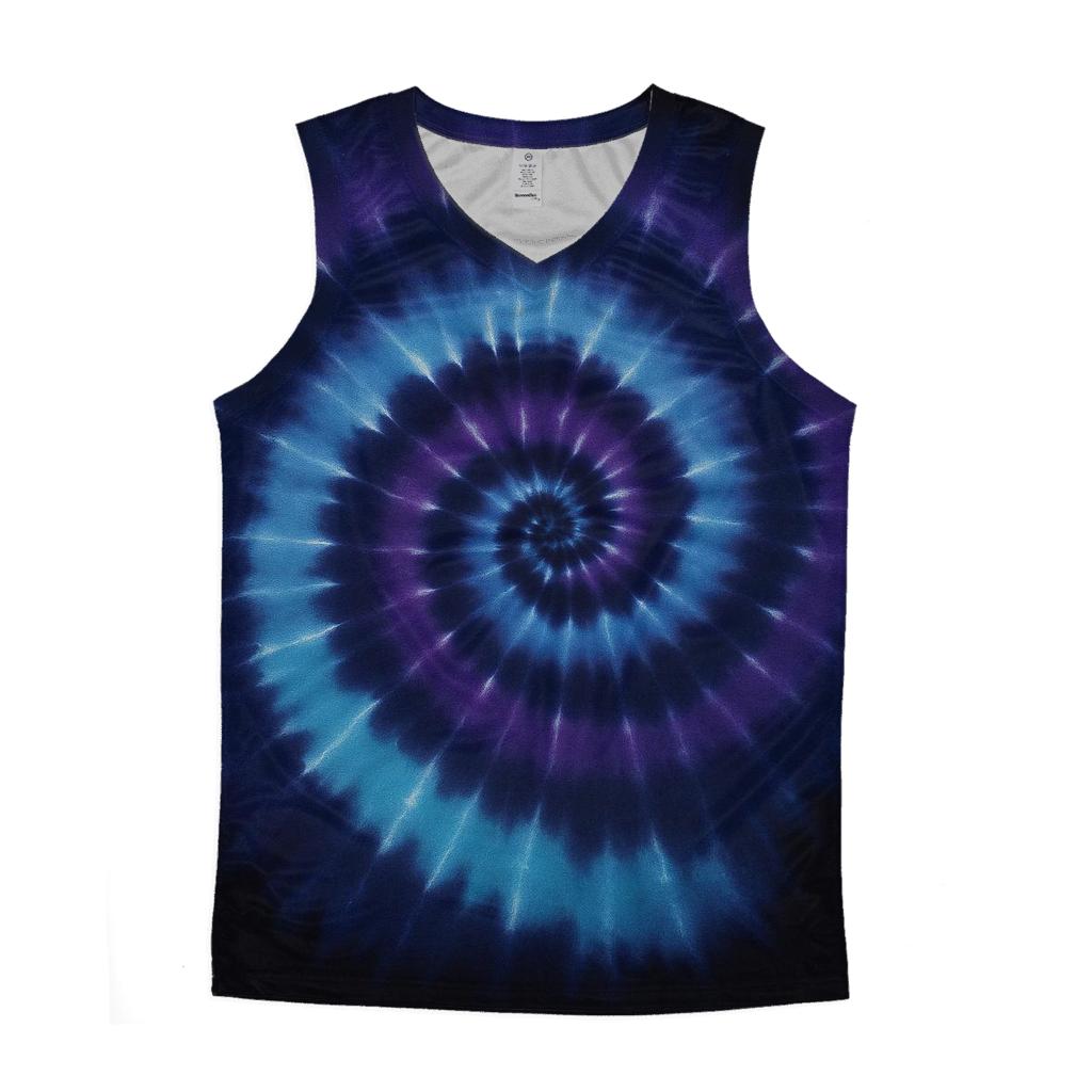 Galactic Spiral Spiral Tie Dye stylish racerback tanks