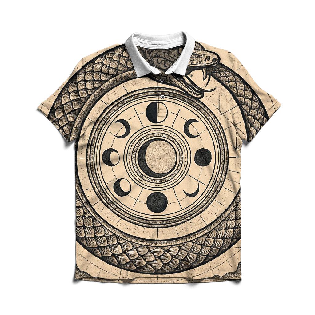 Tidal Chronos Ouroboros stylish collar polo tees
