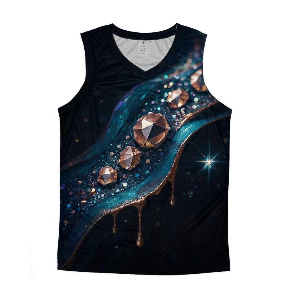 Starlit Gemstream personalized athletic tanks