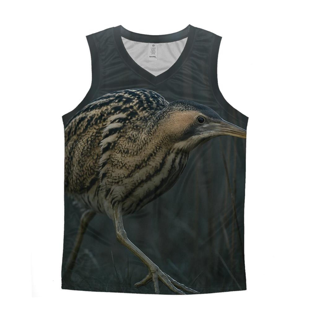 Mire Stalk — Eurasian Bittern trendy fitted tank tops
