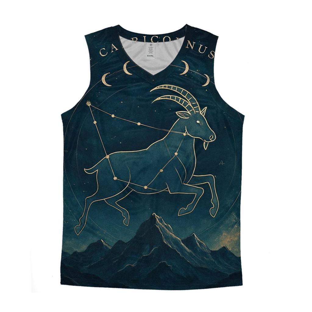 Capricornus Mountain Goat Nebula Map personalized athletic tanks