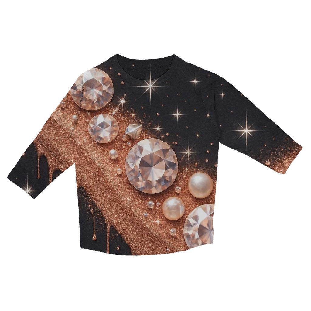 Starlit Gemwave casual three quarter sleeve shirts