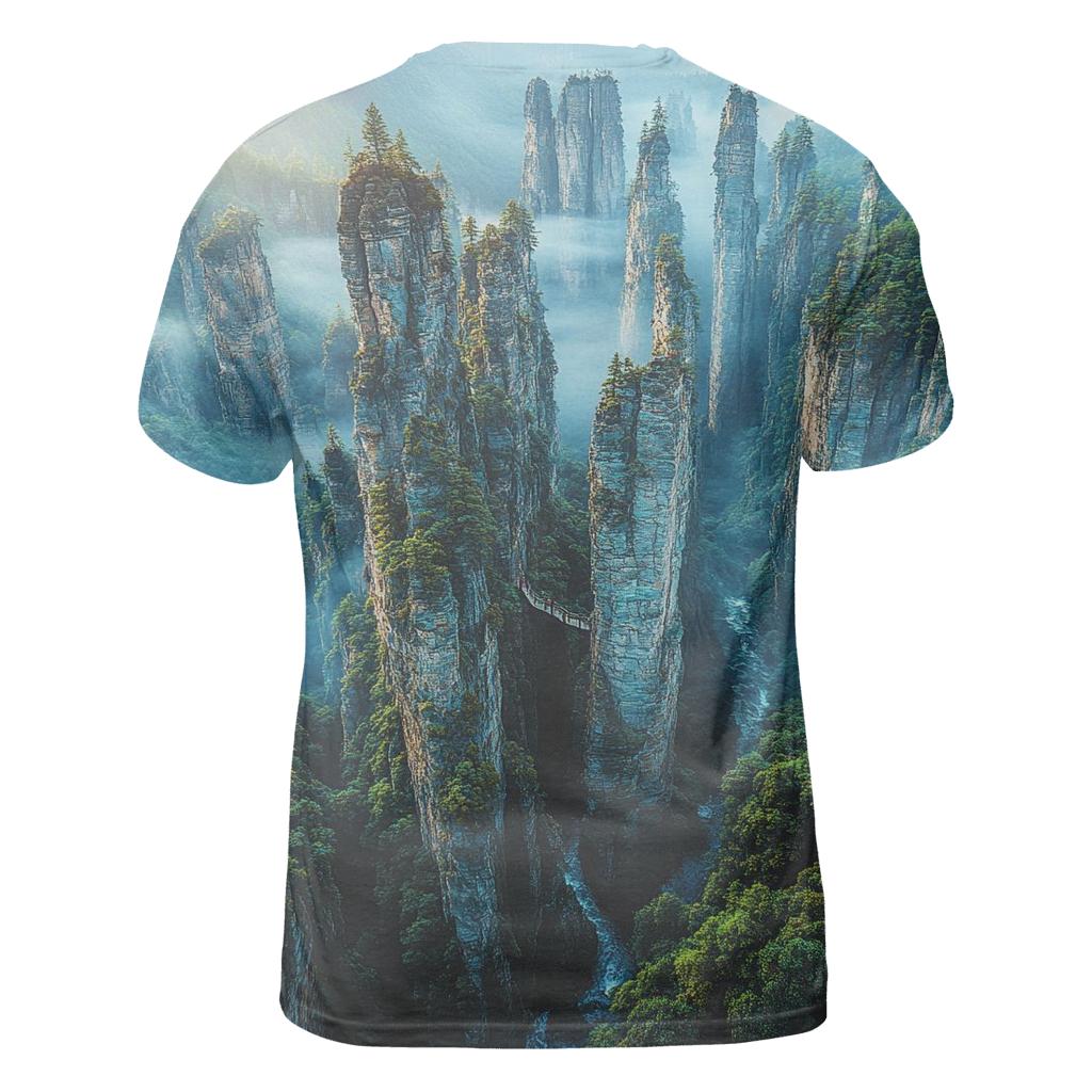 Zhangjiajie Pillars - Zhangjiajie trendy printed shirt styles