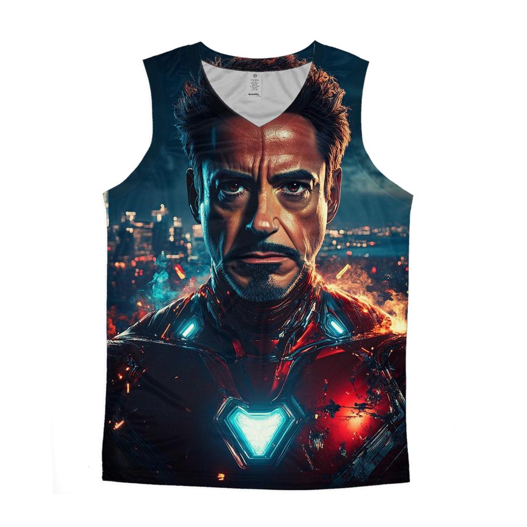 Robert Downey Jr: Ironclad Resonance Of The Arc Reactor stylish racerback tanks