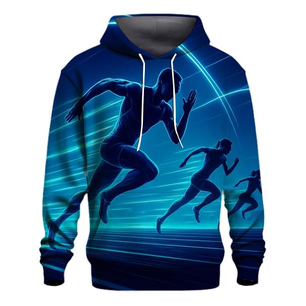 Neon Night Track Pursuit designer hoodies