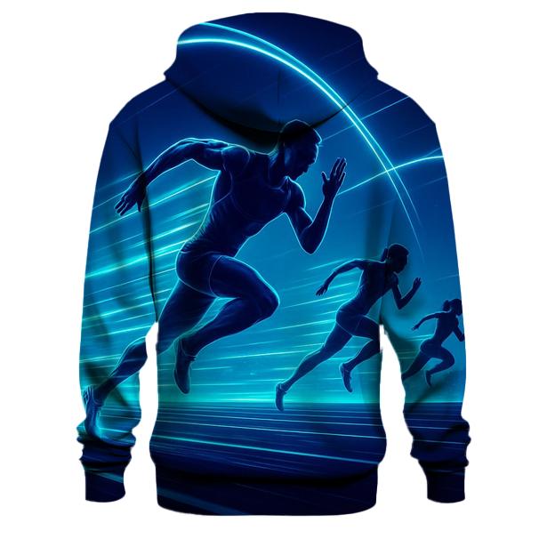 Neon Night Track Pursuit designer hoodies