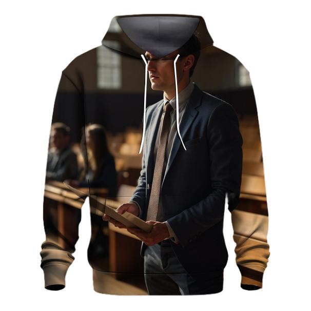 Lecture Hall Reflection With Charlie Kirk zip-up hoodies