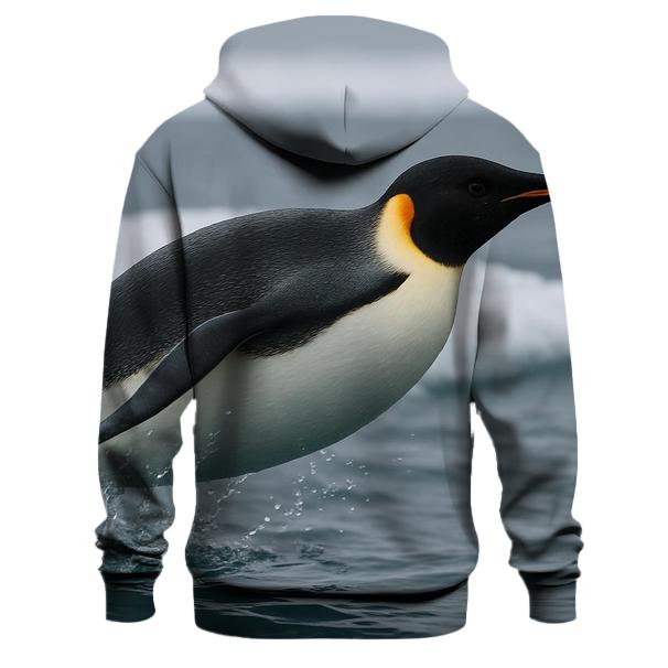 Ice-edge Diver — Emperor Penguin premium hoodies