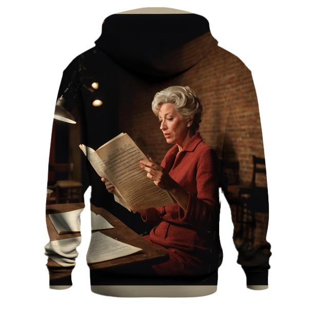 Polly Holliday Portrait In Theater Rehearsal designer hoodies