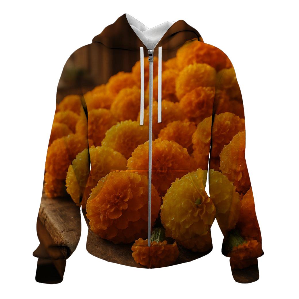 Dawn Market Marigold Stall hoodie styles