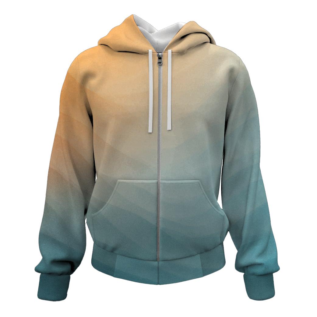 Saffron Glacier Drift graphic hoodies