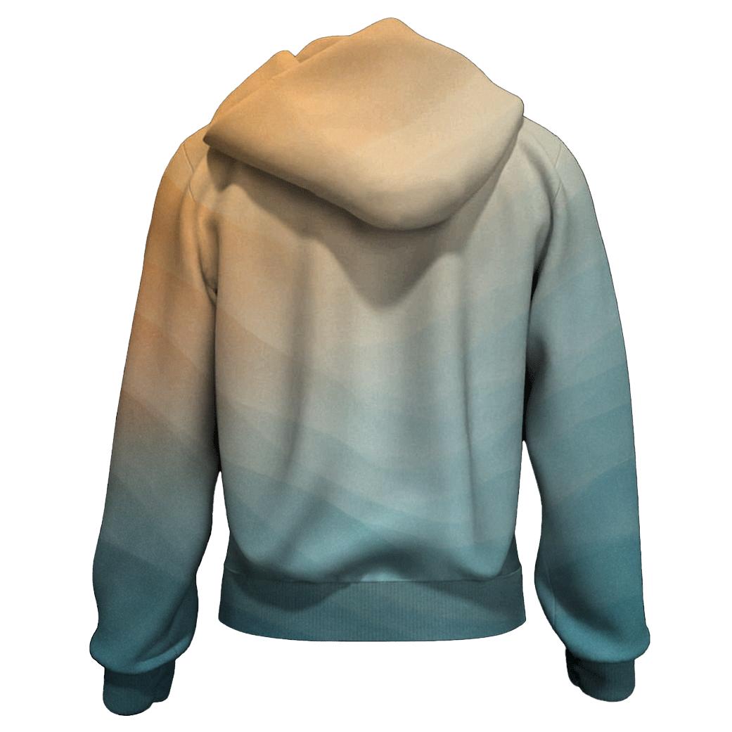 Saffron Glacier Drift graphic hoodies
