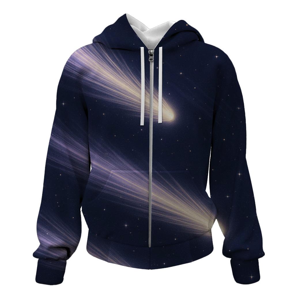 Comet Trail Whispers graphic hoodies