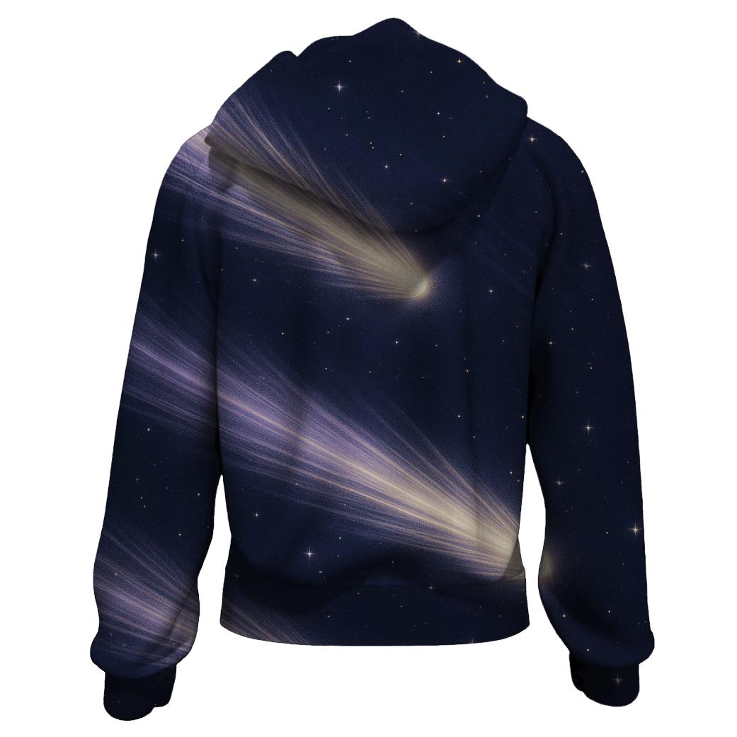 Comet Trail Whispers graphic hoodies