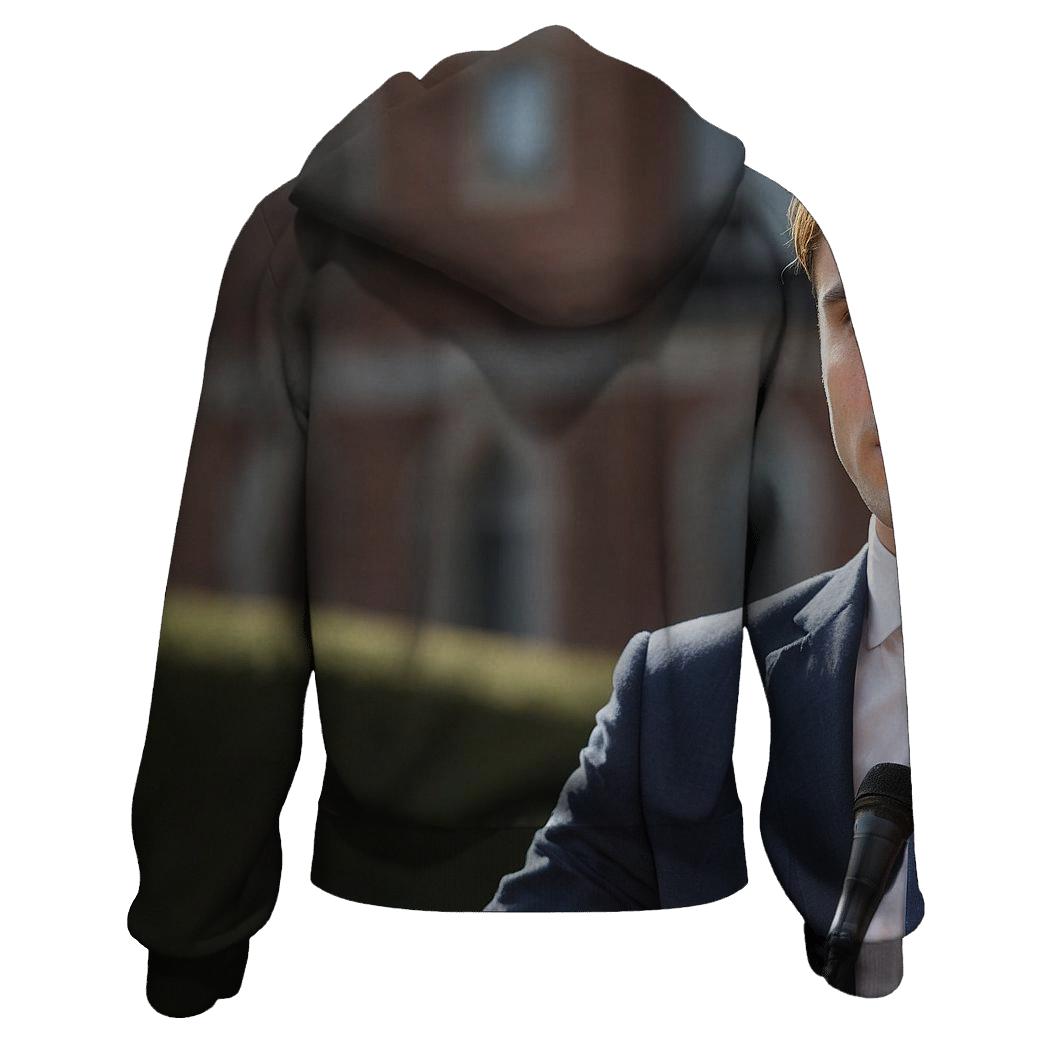 Charlie Kirk At Campus Constitutional Forum custom hoodies