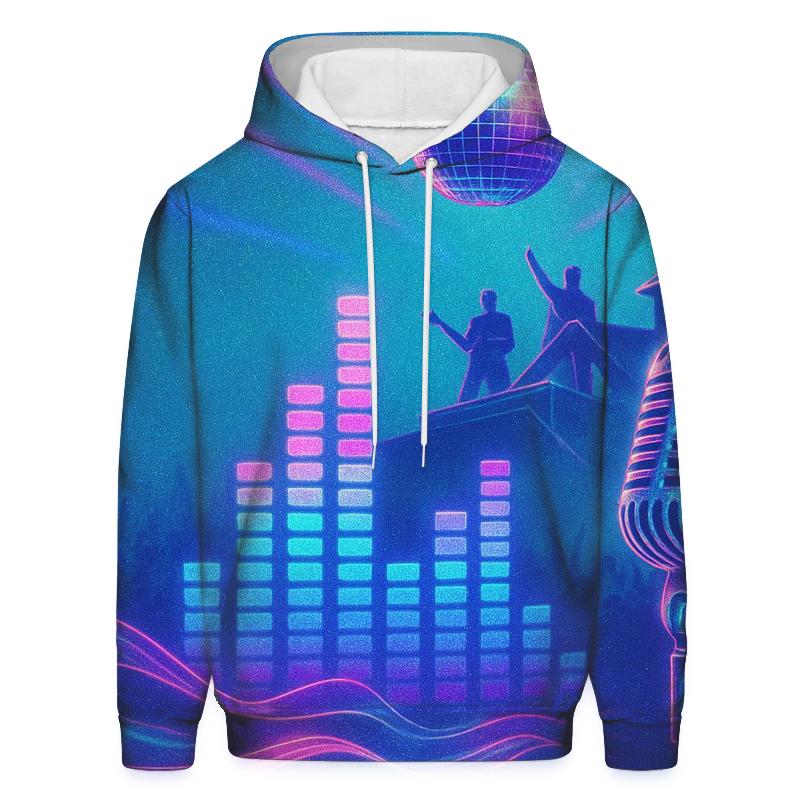 Holographic Equalizer Stage hoodie trends