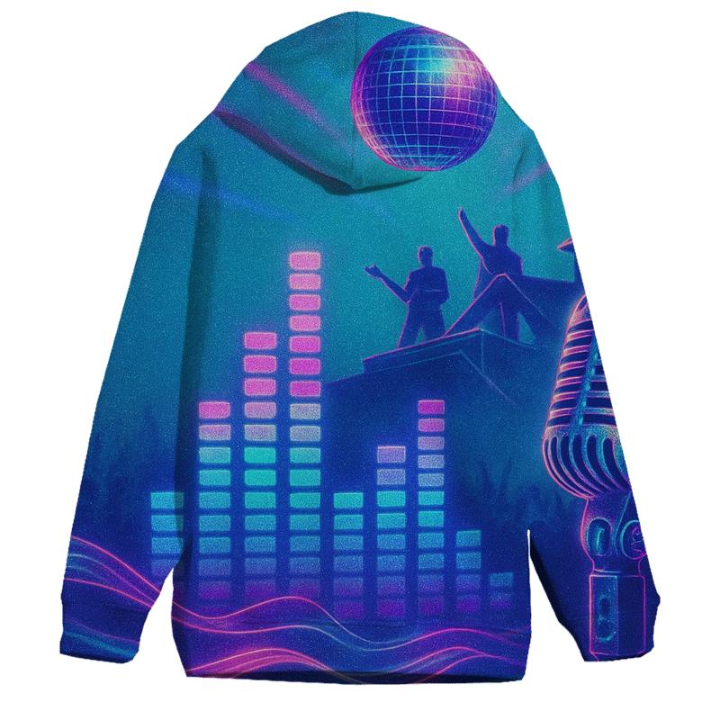 Holographic Equalizer Stage hoodie trends