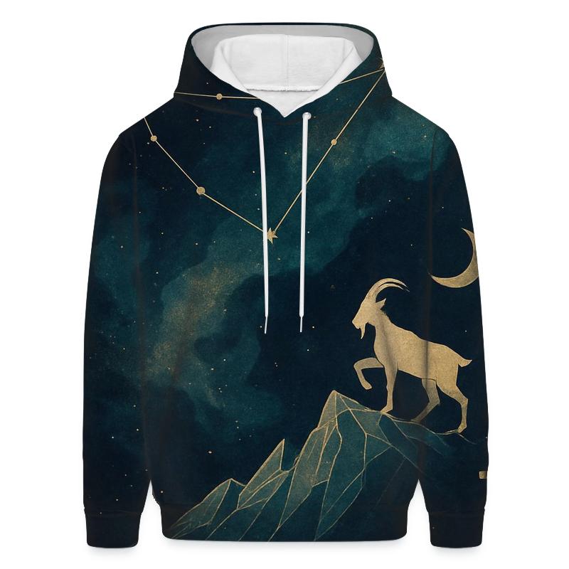 Lunar Capricorn Nebula Ascent hoodie styles