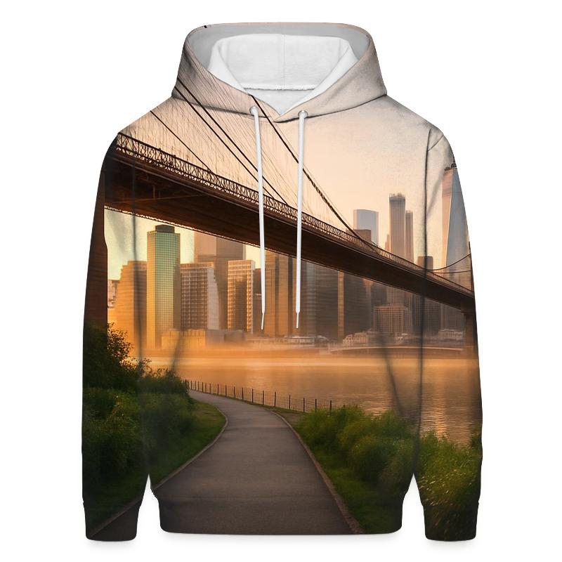Morning Light Over Manhattan From Brooklyn Bridge Park hoodie trends