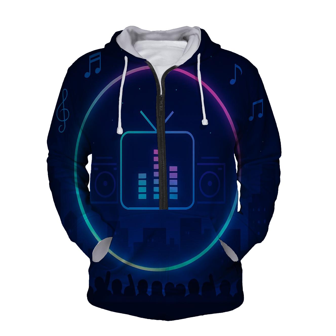 Neon Soundstage Halo custom hoodies