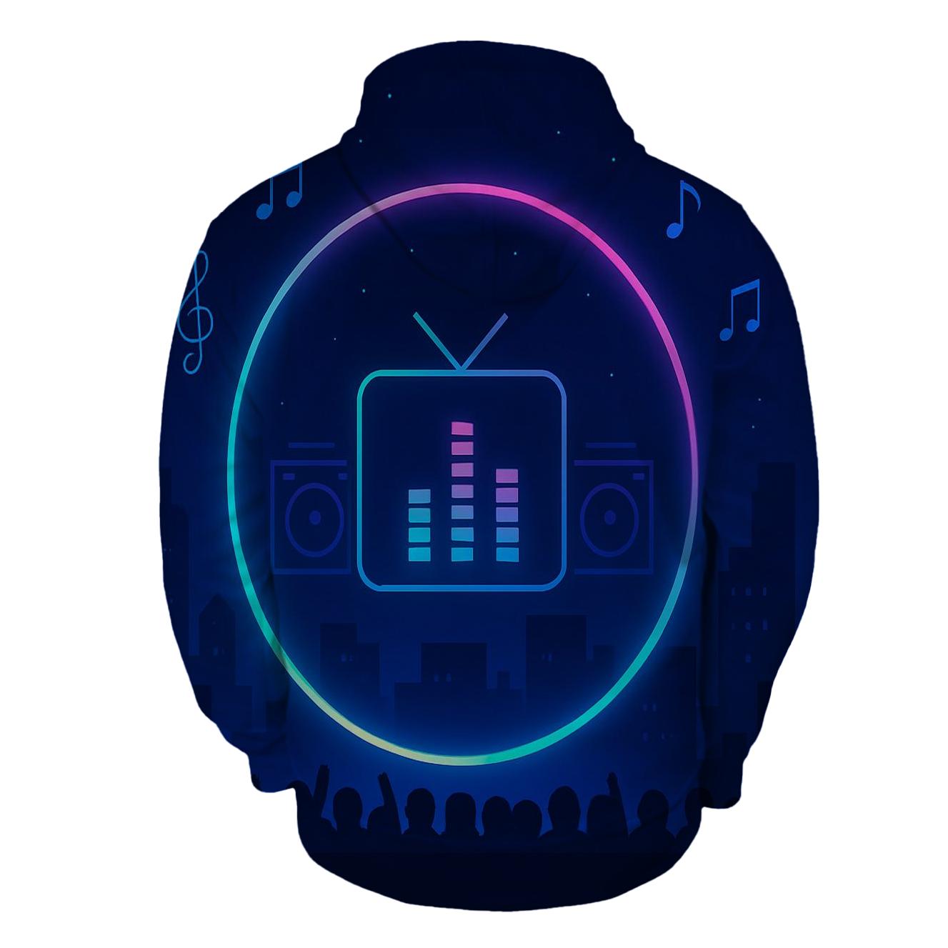 Neon Soundstage Halo custom hoodies