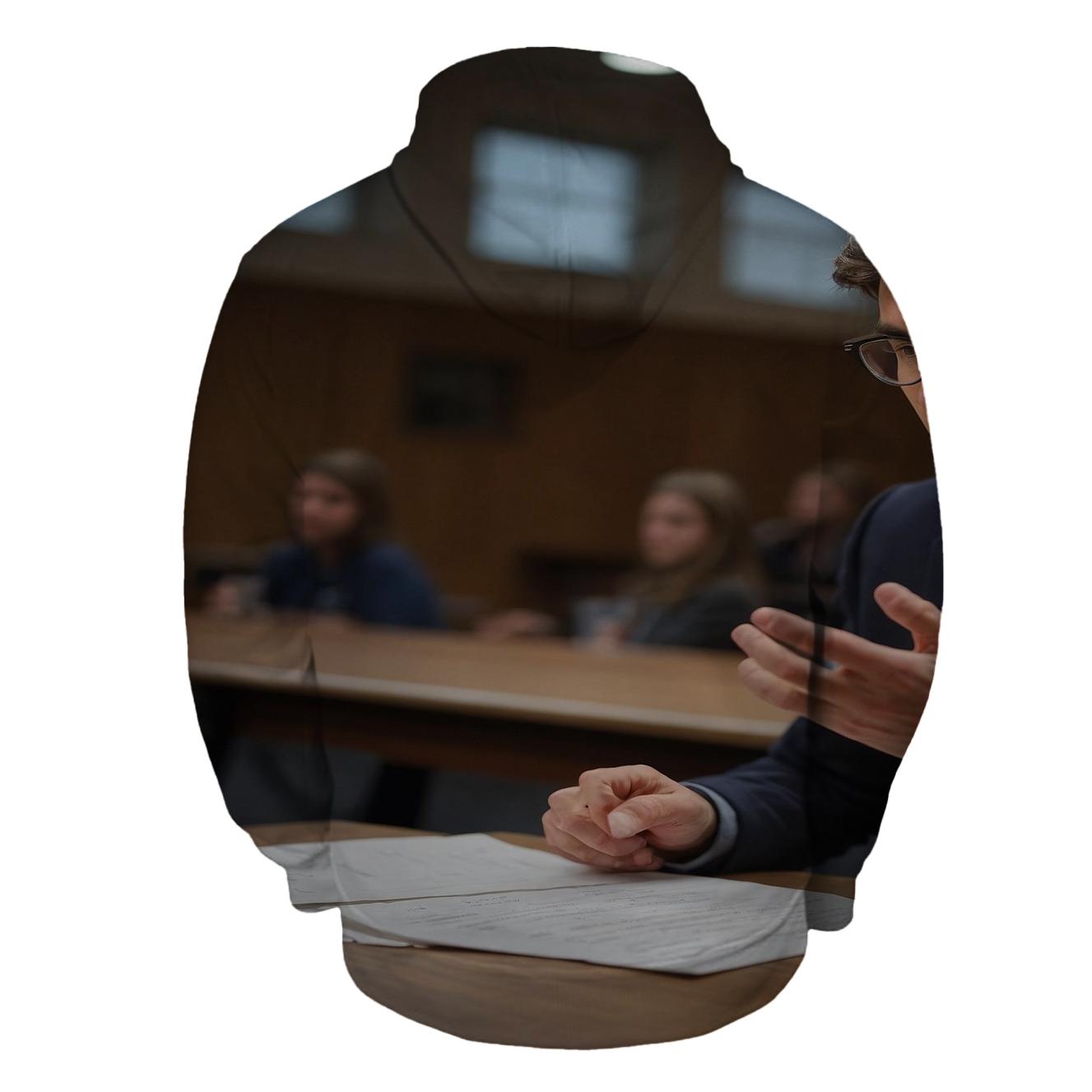 Charlie Kirk At Campus Debate Prep zip-up hoodies