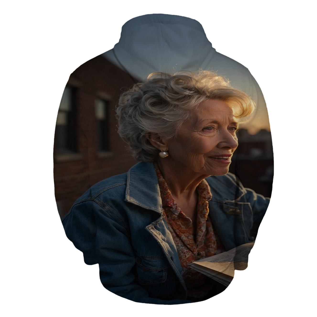 Polly Holliday Evening Rehearsal On Historic Theater Rooftop graphic hoodies