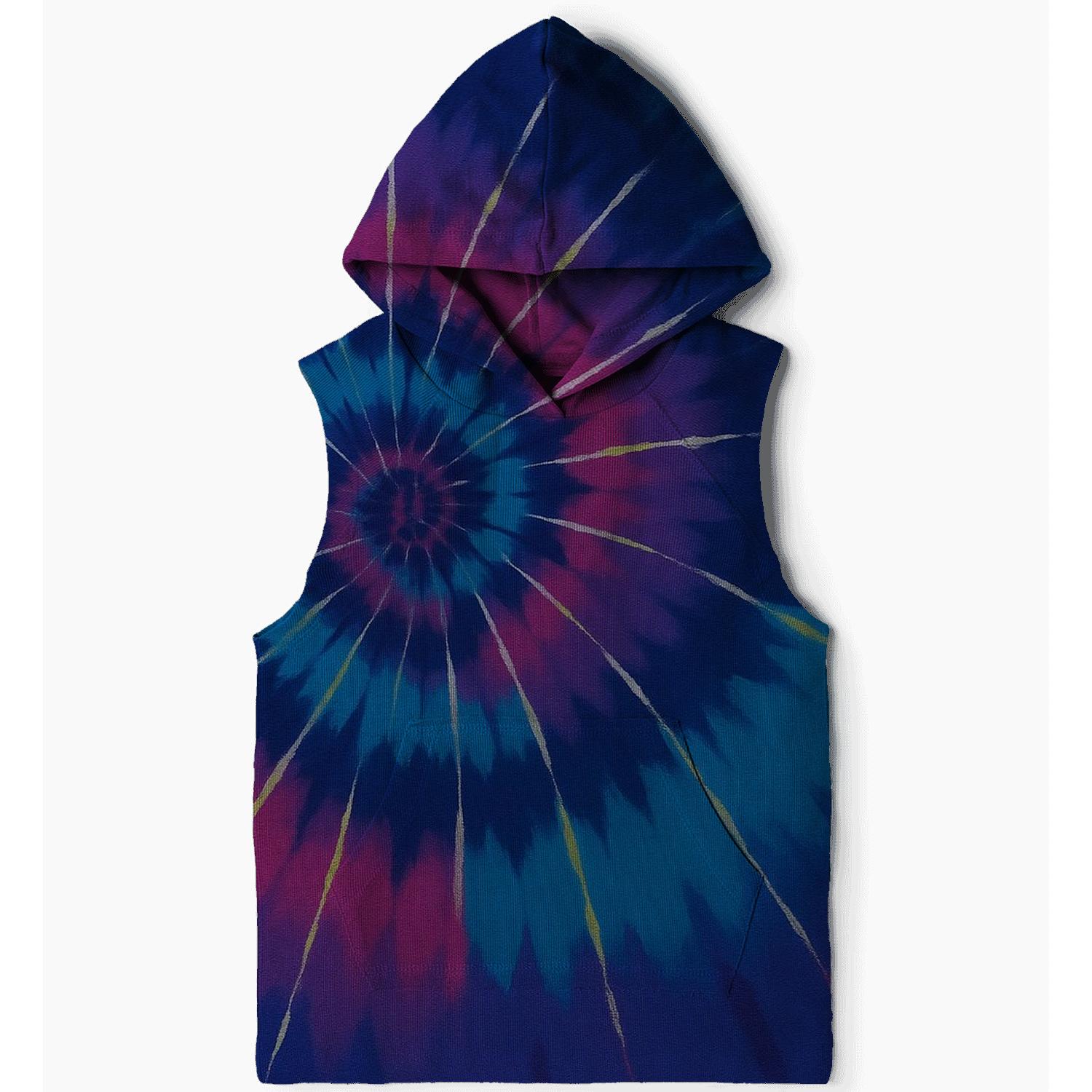 Barred Galaxy Spiral Overdye zip-up hoodies