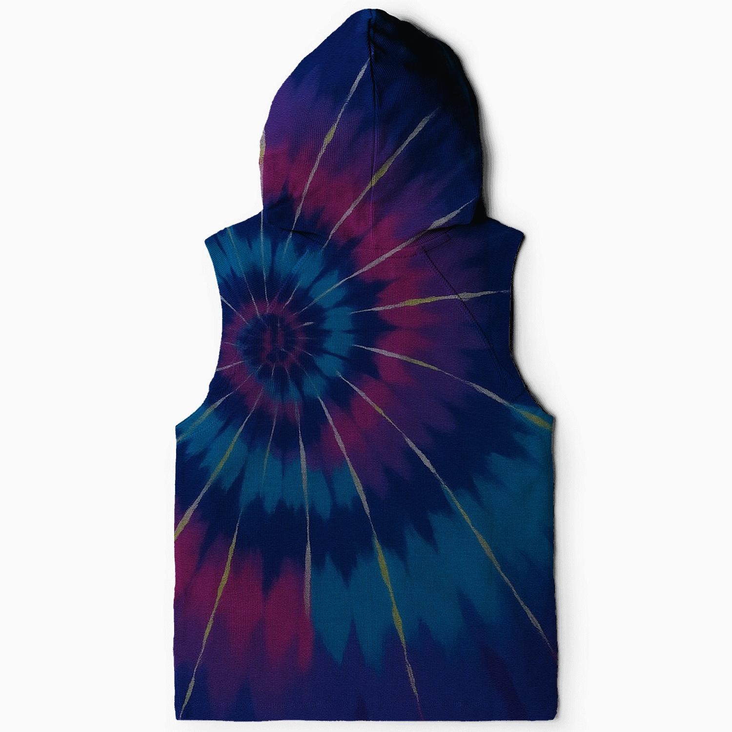 Barred Galaxy Spiral Overdye zip-up hoodies