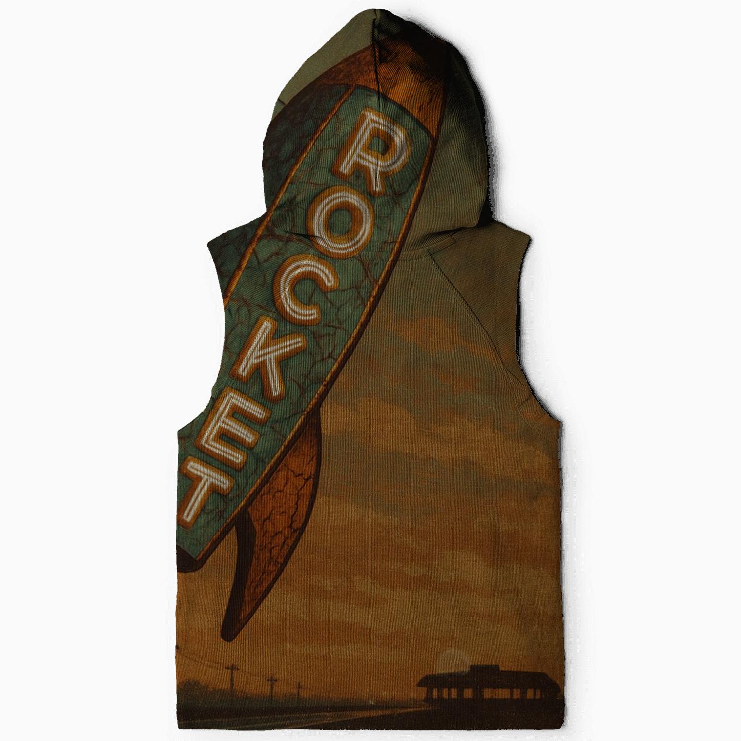 Sunset Rocket Roadside Sign hoodies fashion