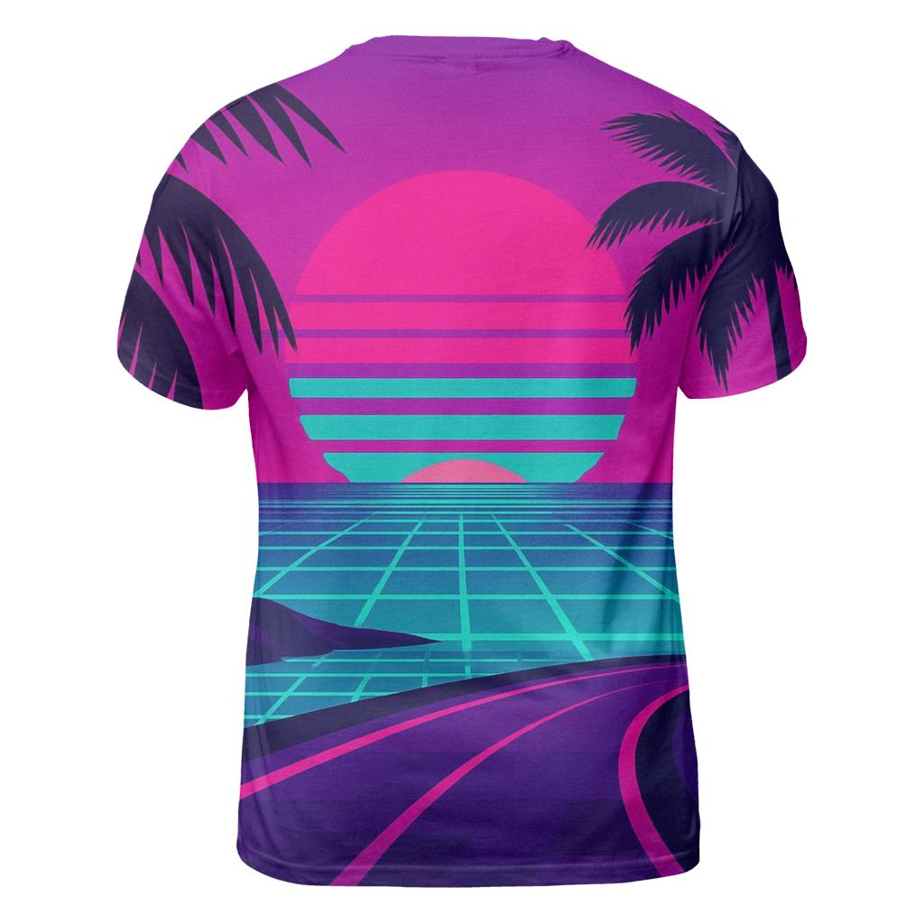Neon Riviera Mirage statement graphic shirts