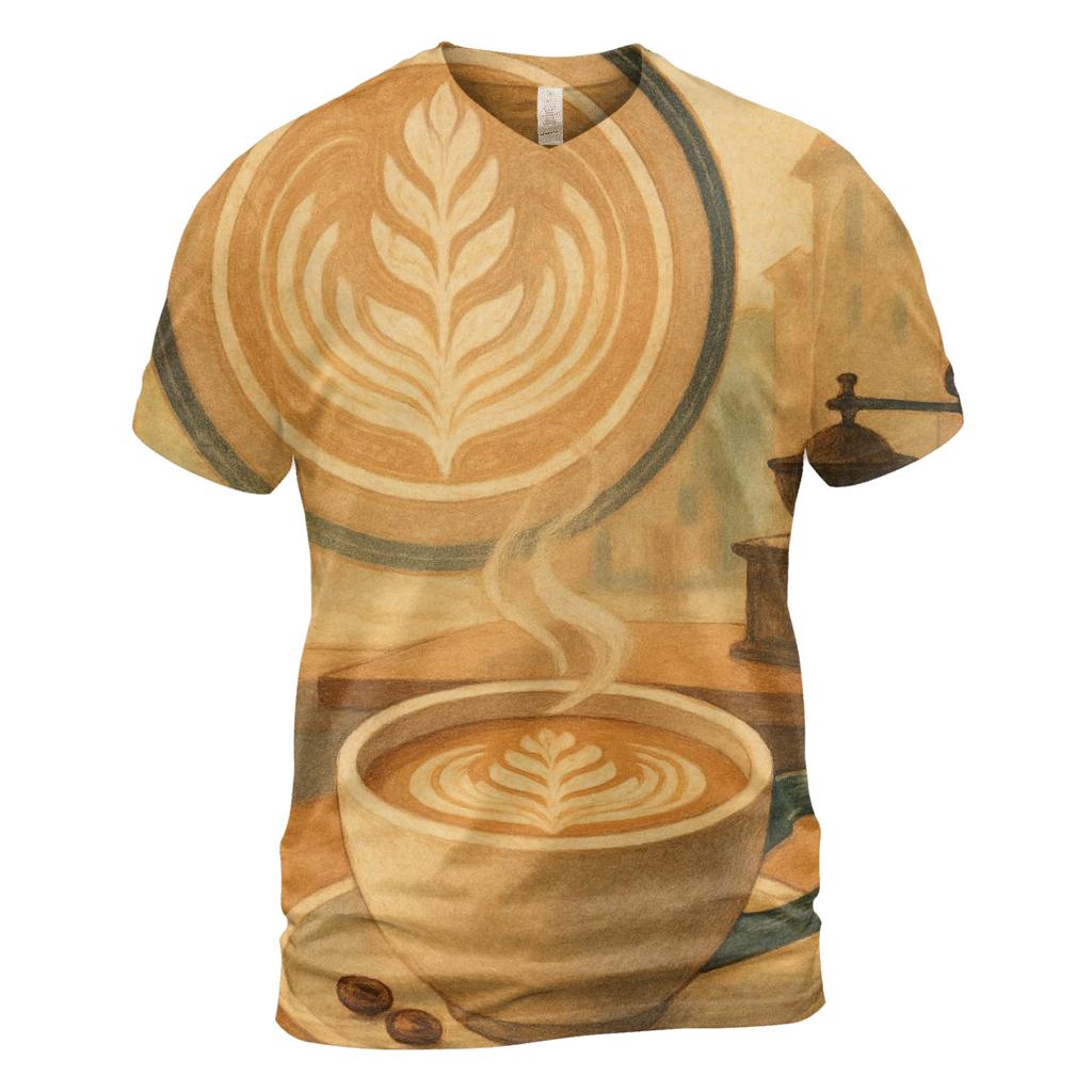 Latte Mandala Window personalized full print shirts