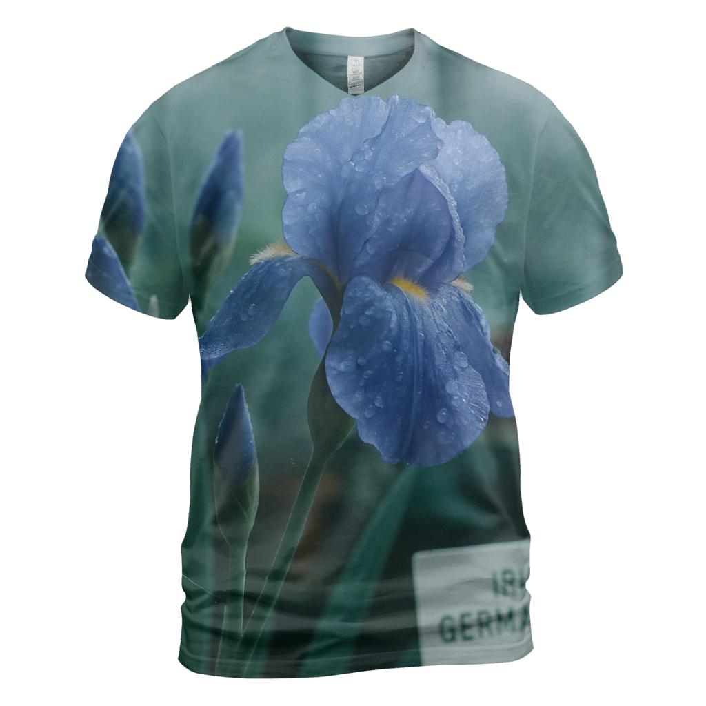 Dawn Conservatory Iris Study unique graphic print tees