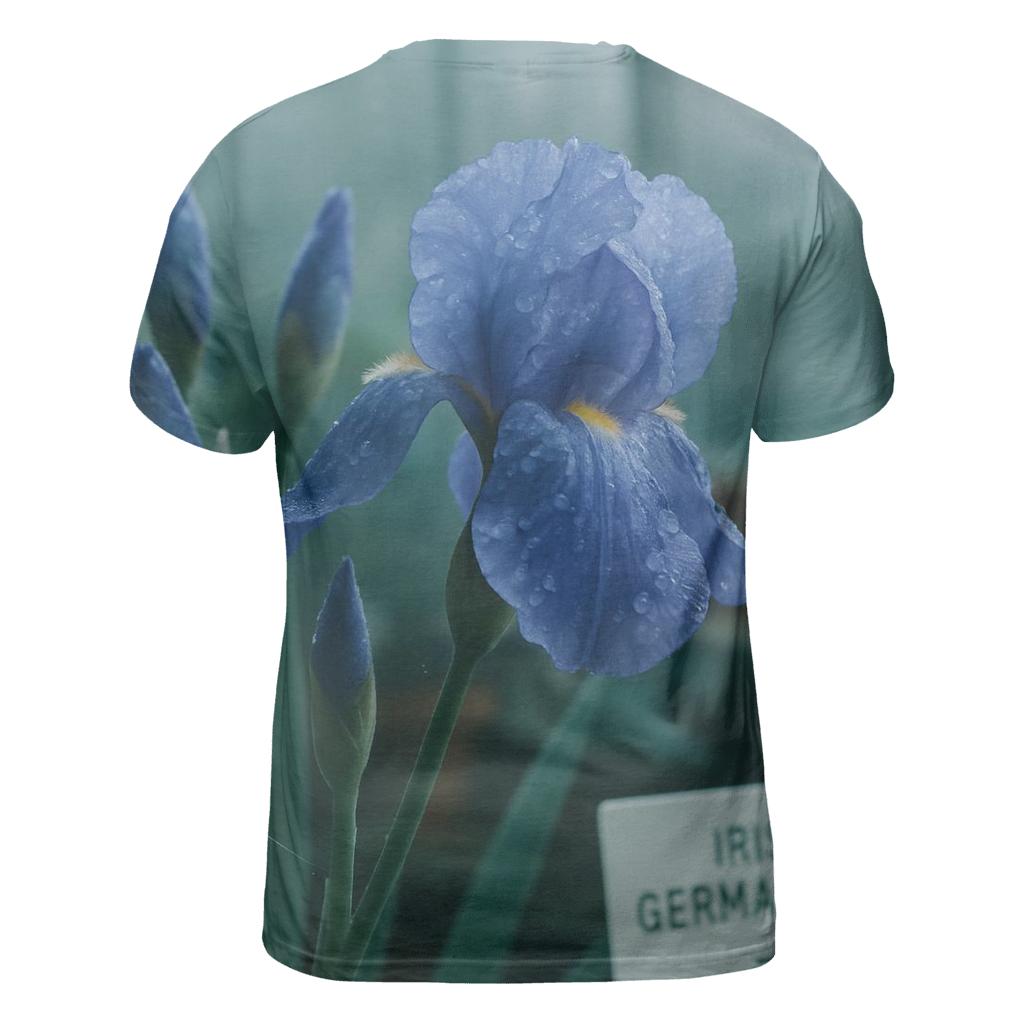 Dawn Conservatory Iris Study unique graphic print tees
