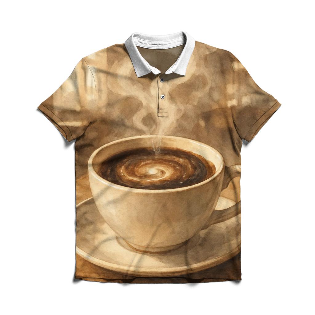 Crema Nebula designer slim fit polos