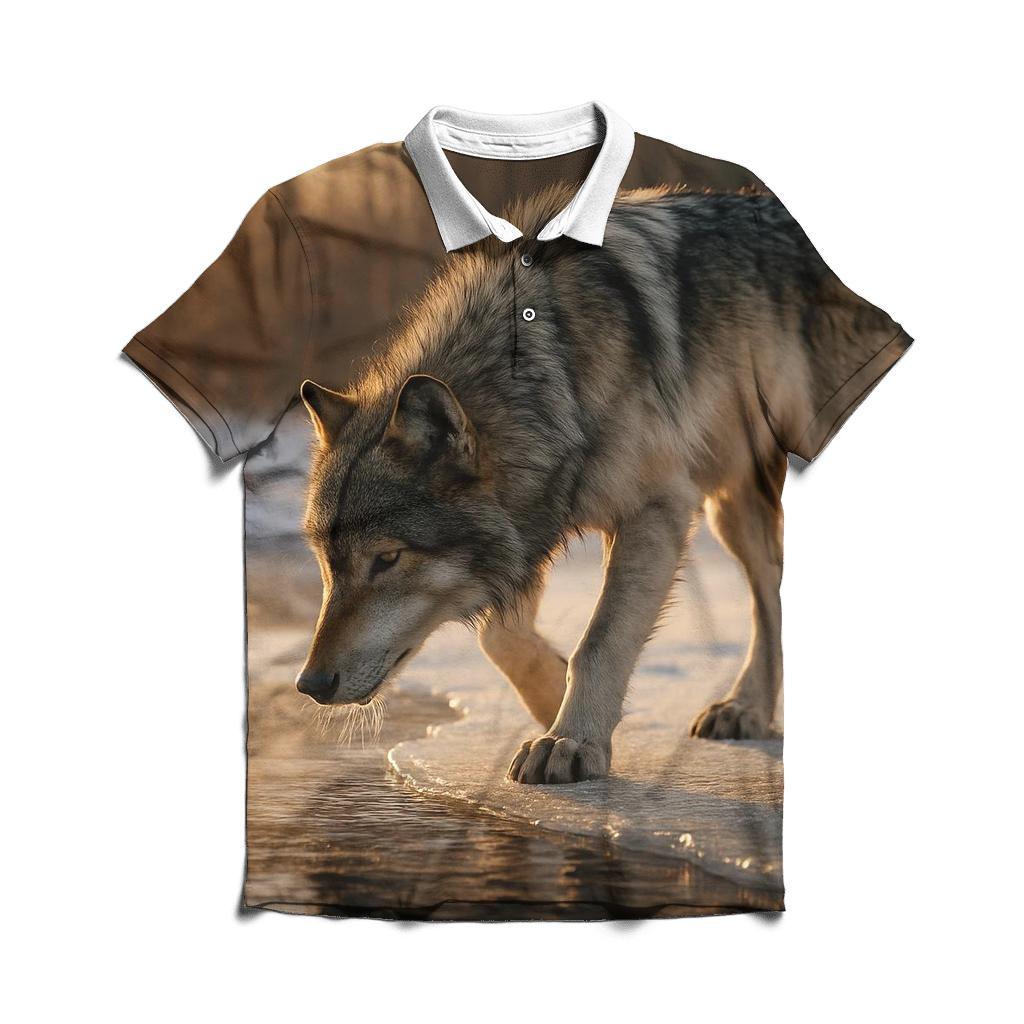 Riverine Alpha On Thin Ice classic pique polos