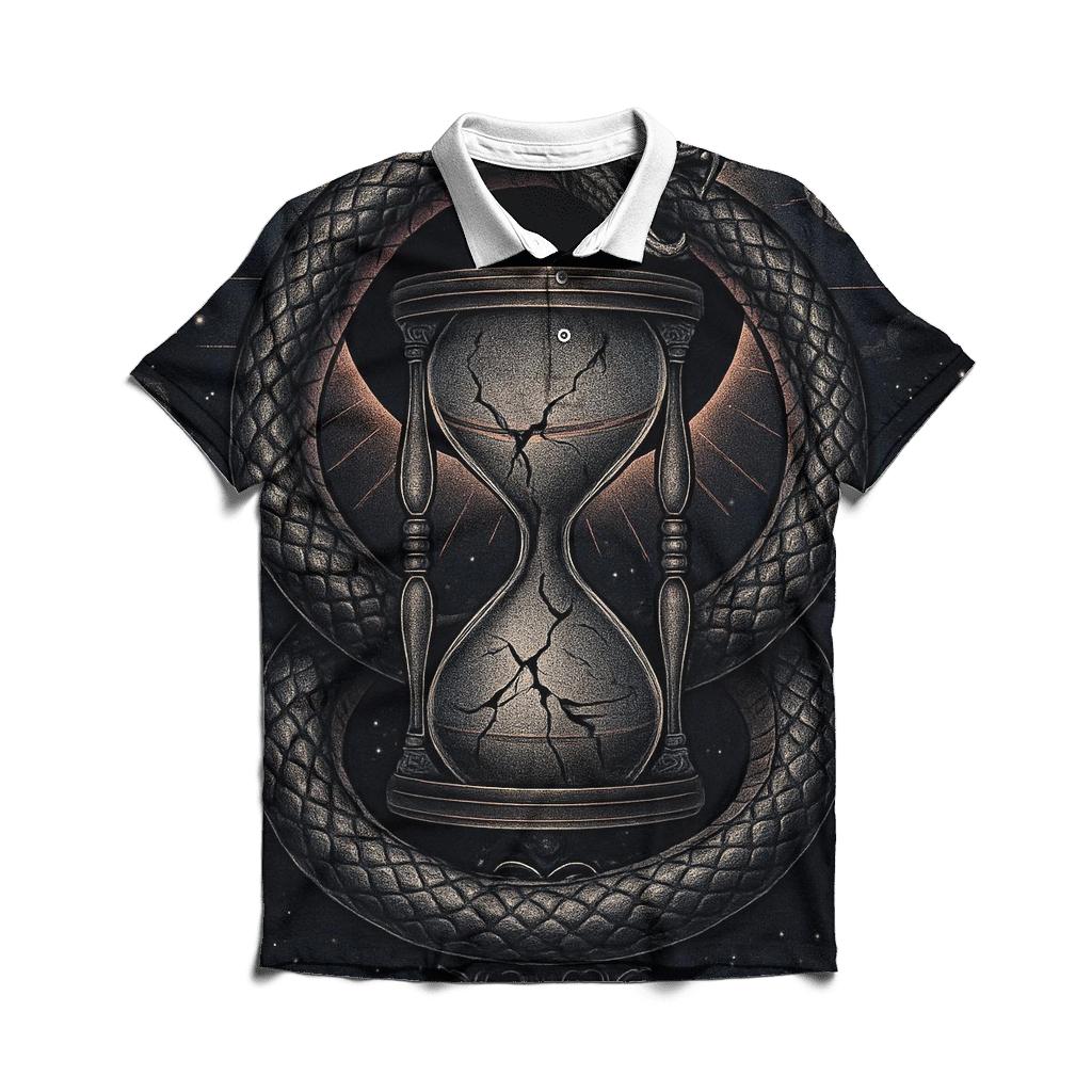 Eclipse Serpent Ouroboros custom polo shirts