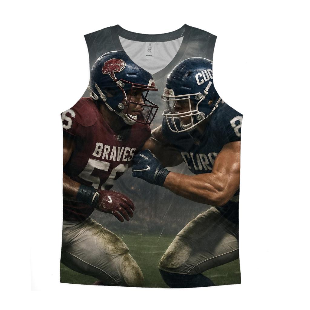 Braves Vs Cubs Gridiron Showdown casual summer tank tops