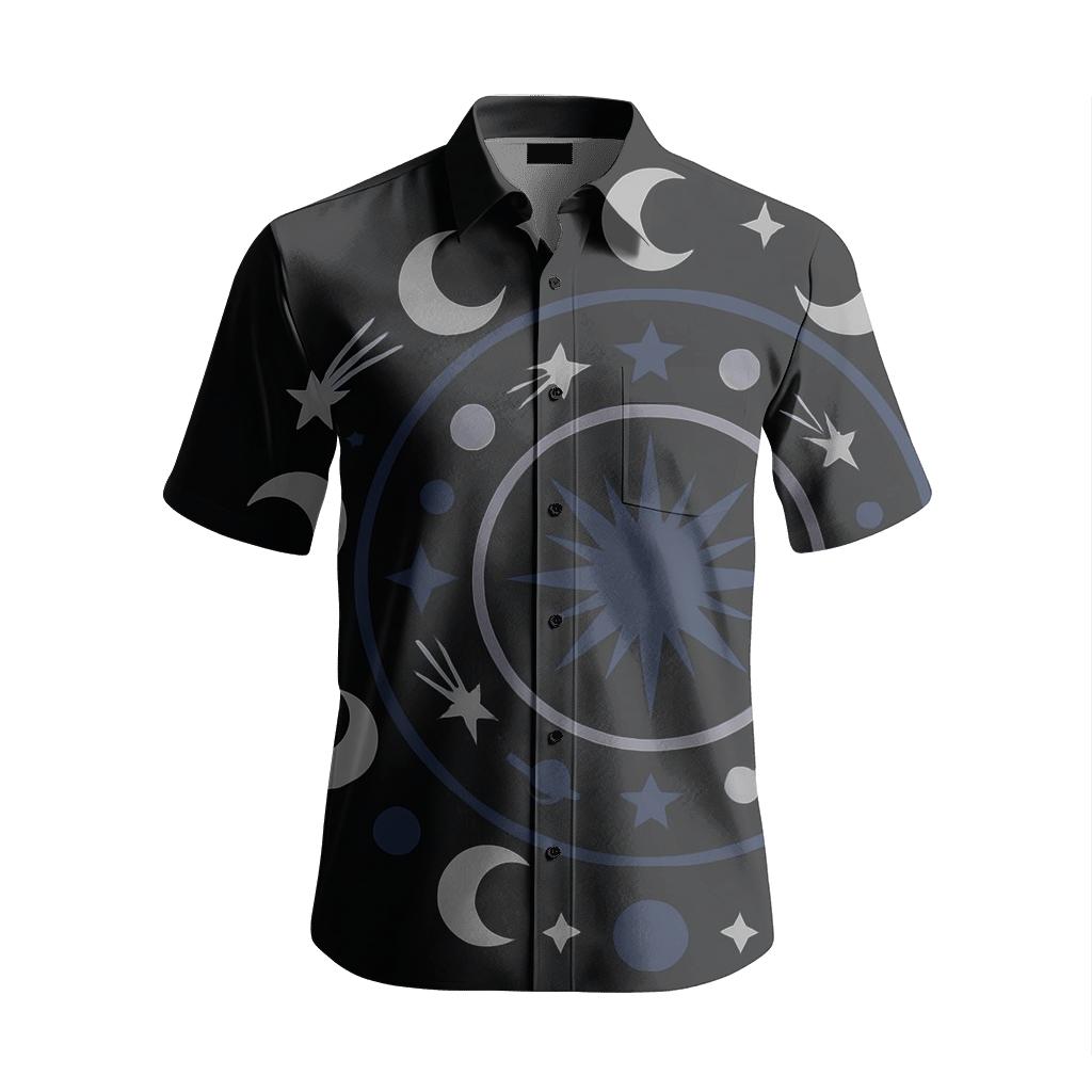 Celestial Mandala With Astral Motifs fashion embroidery shirts