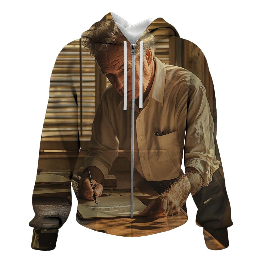 Graham Greene At The West African Press Desk custom hoodies